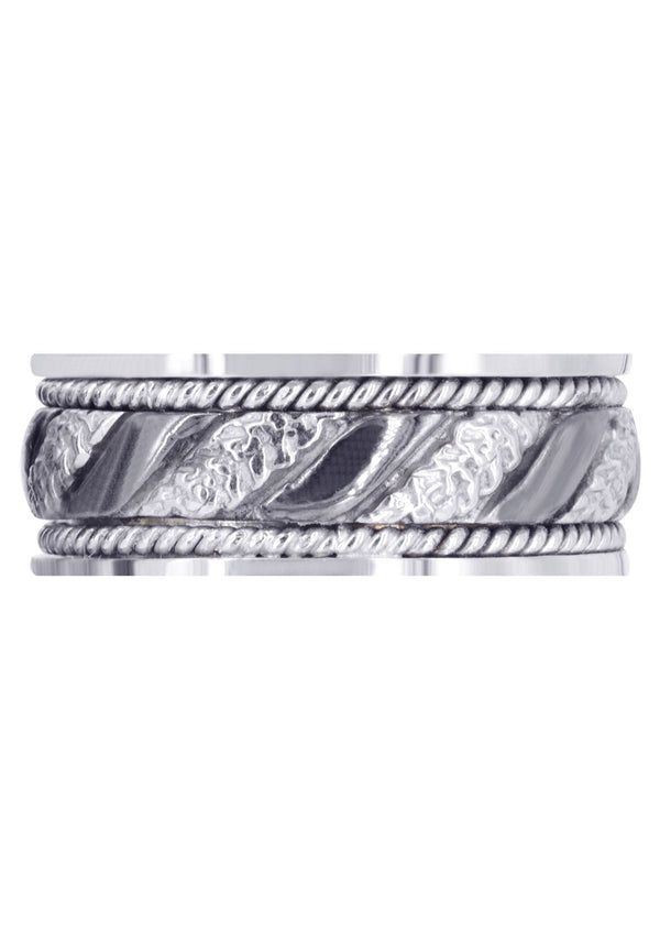 Hand Woven Mens Engagement Ring | High Polish Finish (Jayceon)