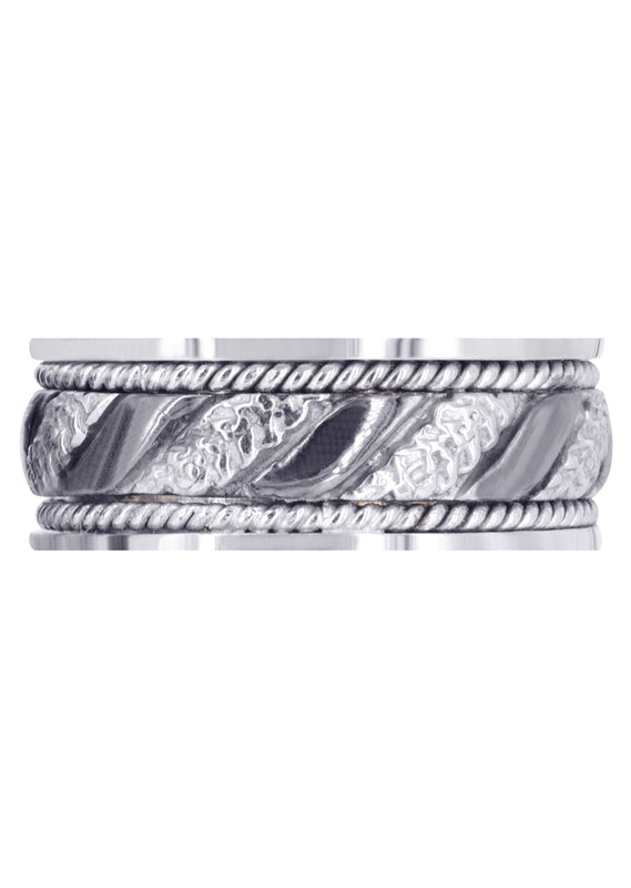Hand Woven Mens Engagement Ring | High Polish Finish (Jayceon)