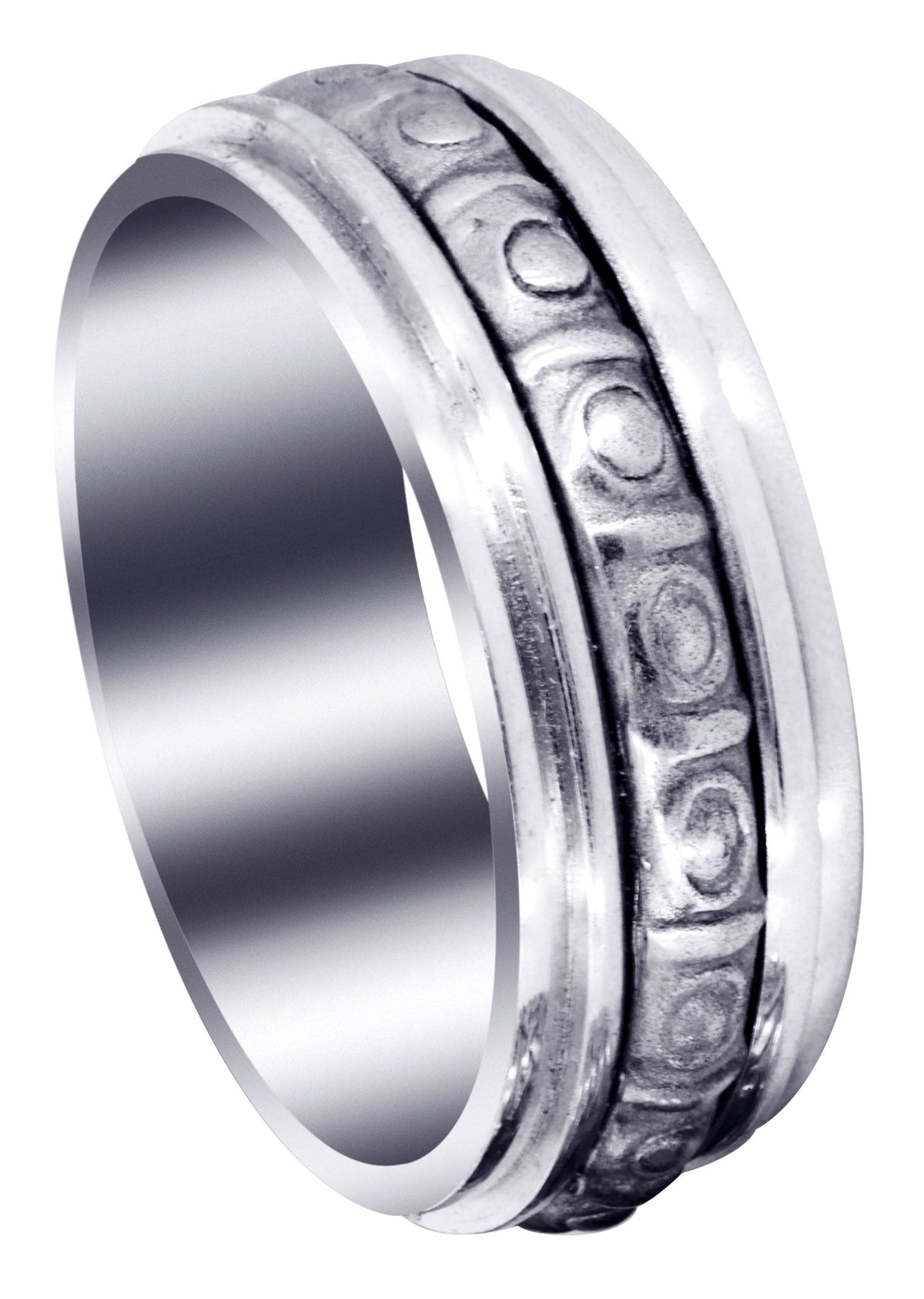 Celtic Mens Wedding Band | Sand Blast / High Polish Finish (Brian)