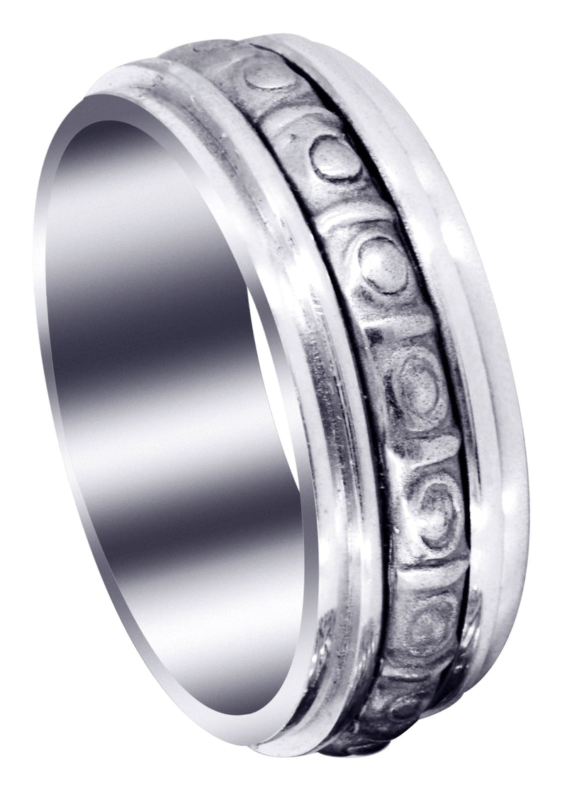 Celtic Mens Wedding Band | Sand Blast / High Polish Finish (Brian)