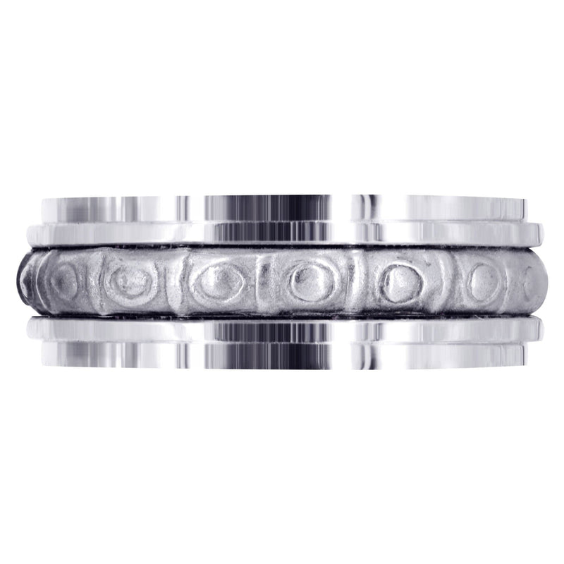 Celtic Mens Wedding Band | Sand Blast / High Polish Finish (Brian)