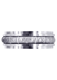 Celtic Mens Wedding Band | Sand Blast / High Polish Finish (Brian)