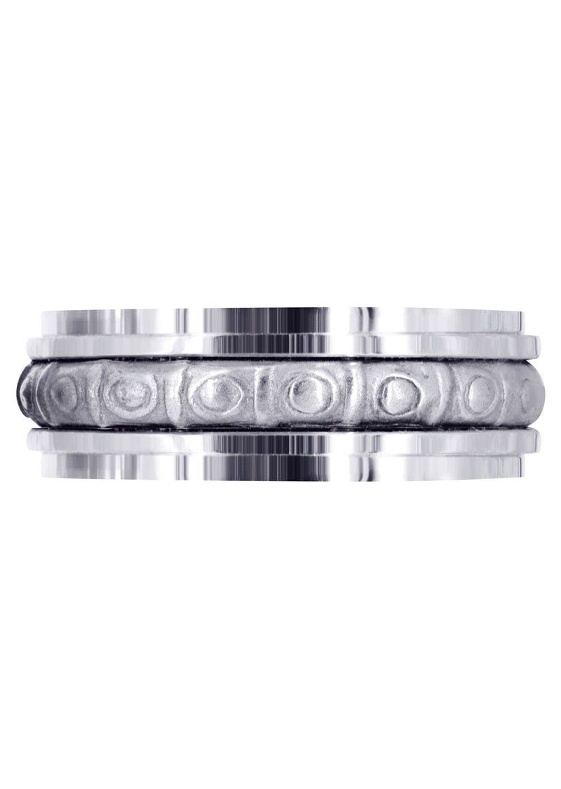 Celtic Mens Wedding Band | Sand Blast / High Polish Finish (Brian)