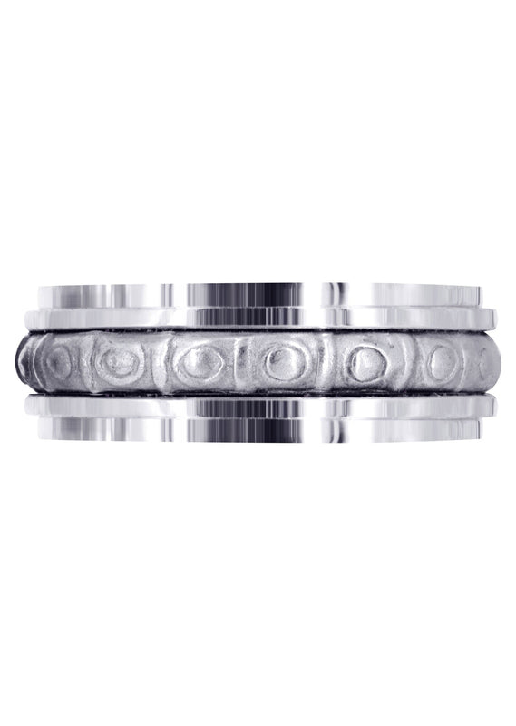 Celtic Mens Wedding Band | Sand Blast / High Polish Finish (Brian)