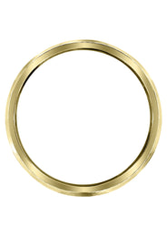 Yellow Gold Antique Mens Wedding Band | Sand Blast / High Polish Finish (Amir)