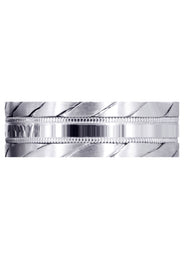 Hand Woven Mens Wedding Band | Satin Finish (Avery)
