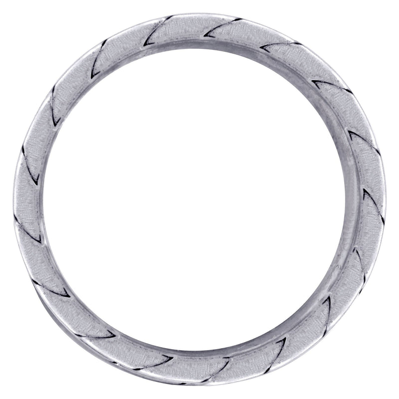 Hand Woven Mens Wedding Band | Satin Finish (Avery)