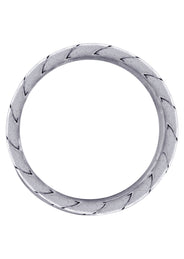 Hand Woven Mens Wedding Band | Satin Finish (Avery)