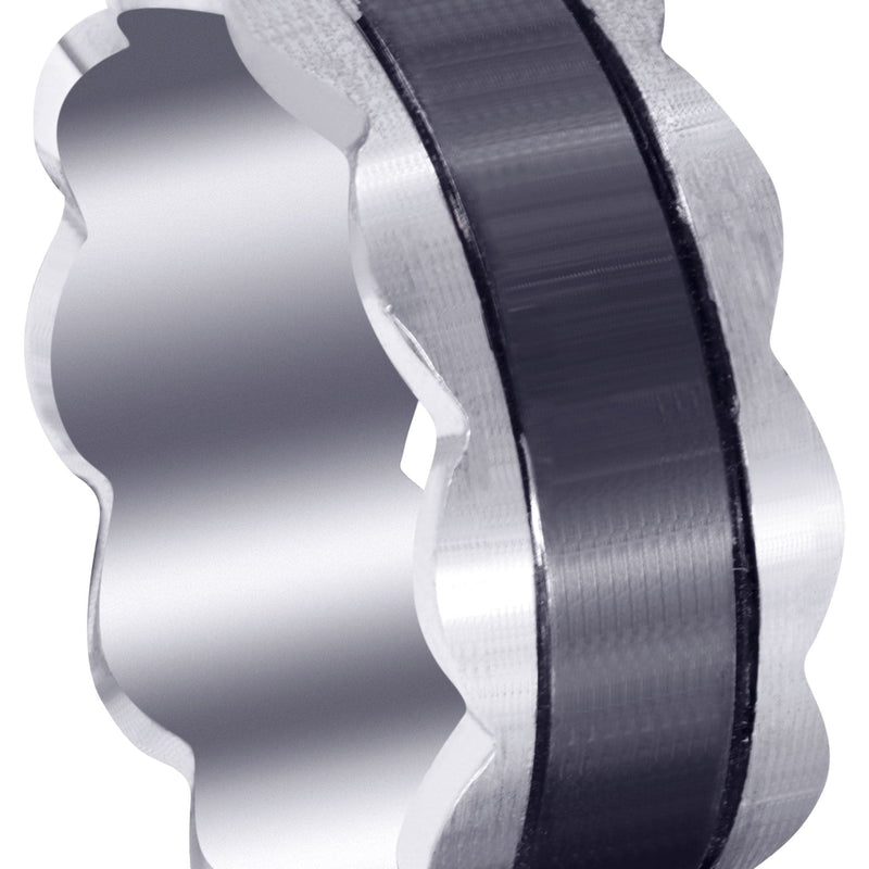 Contemporary Mens Wedding Band | Satin Finish (Jaiden)
