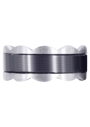 Contemporary Mens Wedding Band | Satin Finish (Jaiden)