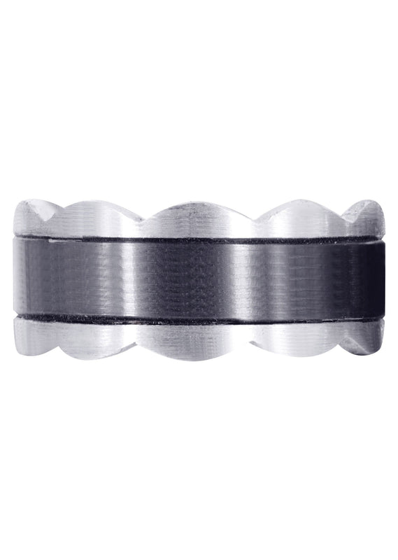 Contemporary Mens Wedding Band | Satin Finish (Jaiden)