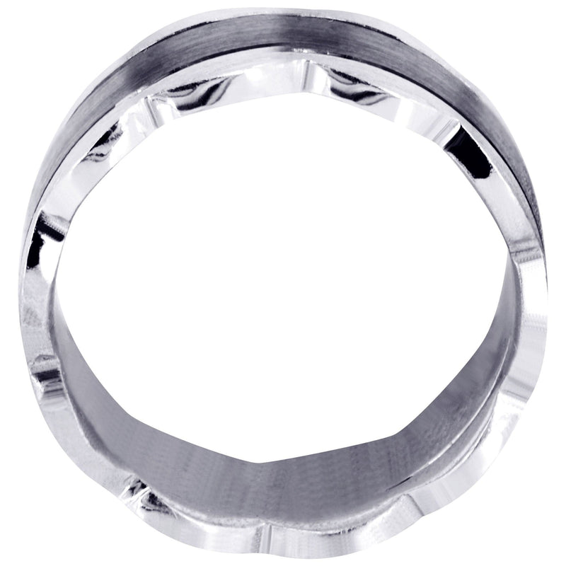 Contemporary Mens Wedding Band | Satin Finish (Jaiden)
