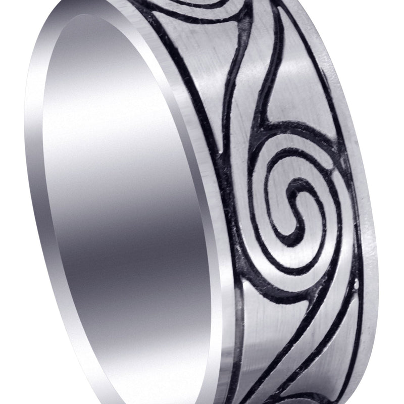 Celtic Unique Mens Wedding Band | High Polish Finish (Maverick)