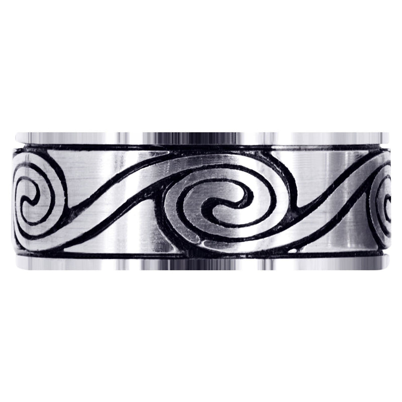 Celtic Unique Mens Wedding Band | High Polish Finish (Maverick)