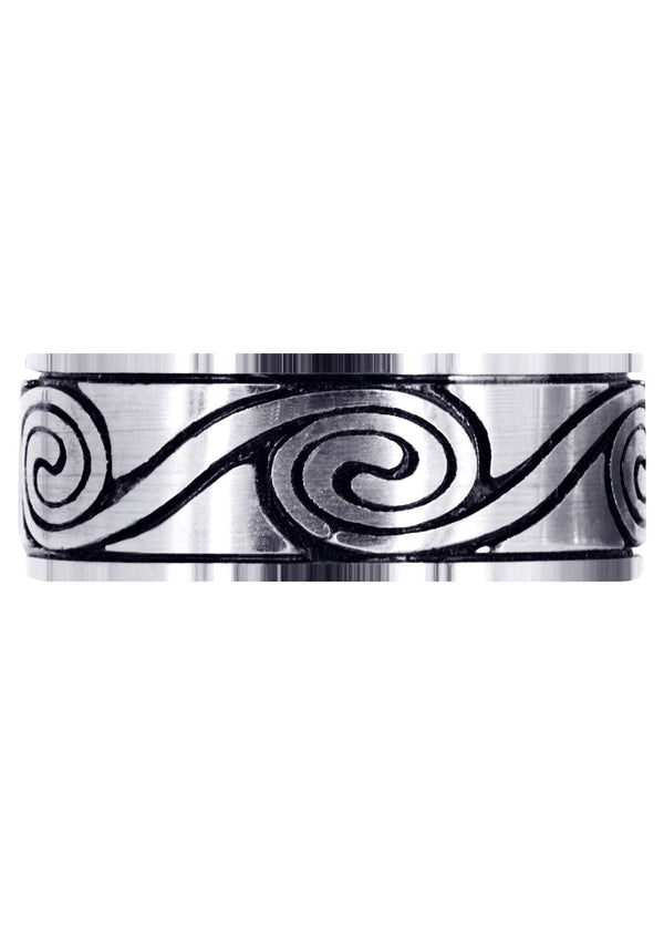 Celtic Unique Mens Wedding Band | High Polish Finish (Maverick)