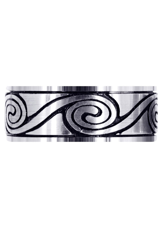 Celtic Unique Mens Wedding Band | High Polish Finish (Maverick)