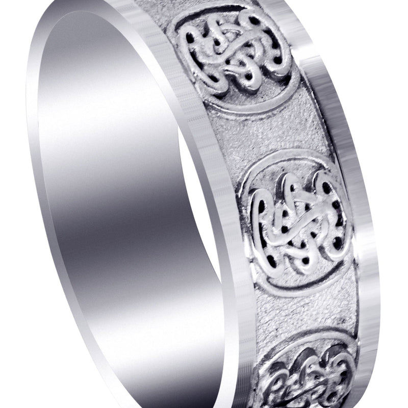 Celtic Mens Wedding Band | High Polish Finish (Karter)