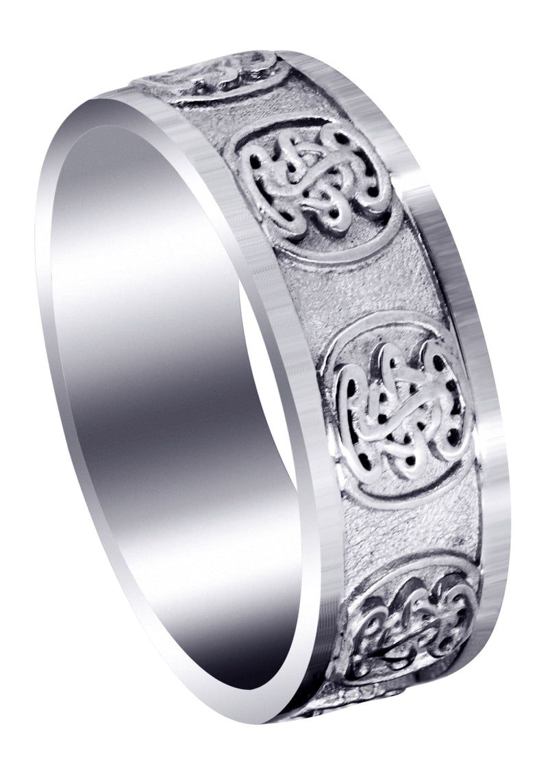 Celtic Mens Wedding Band | High Polish Finish (Karter)