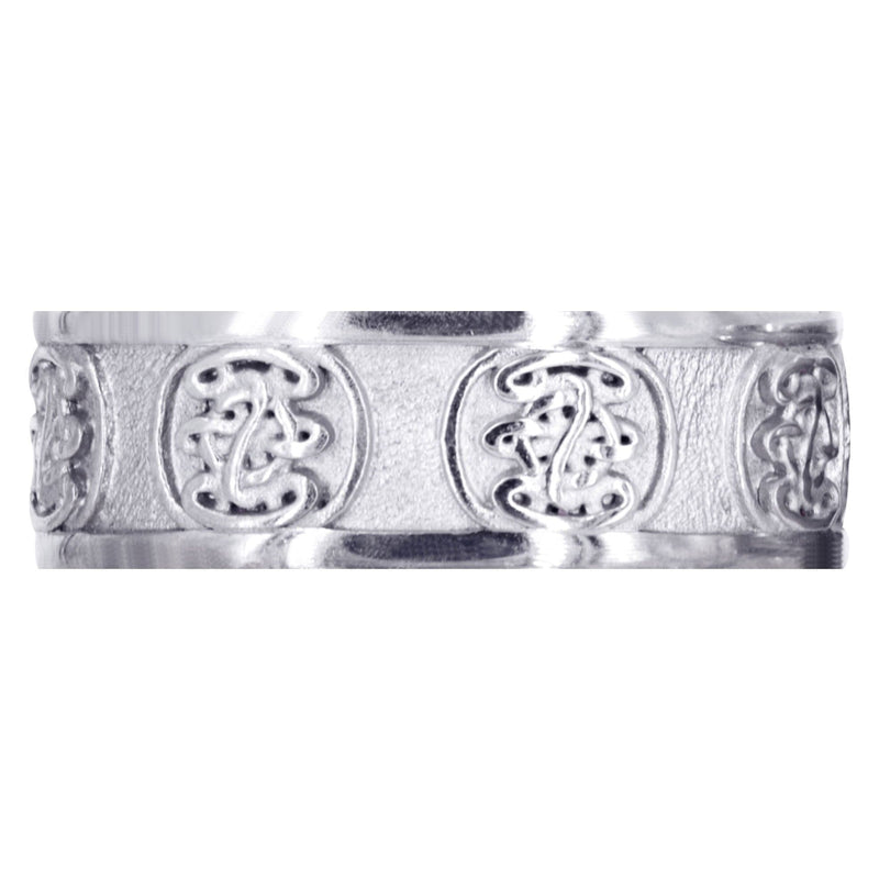 Celtic Mens Wedding Band | High Polish Finish (Karter)