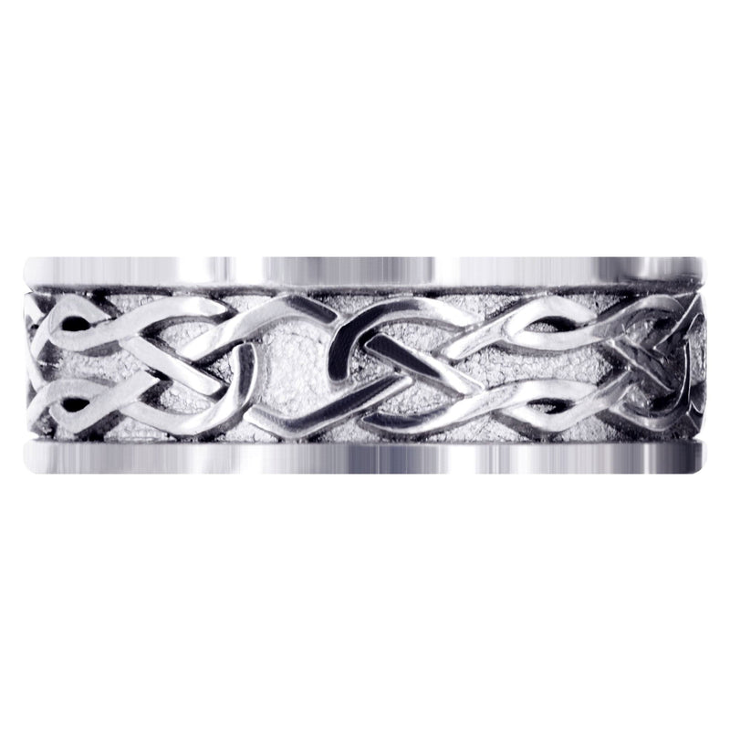 Celtic Mens Wedding Band | High Polish Finish (Jase)