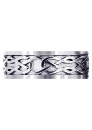 Celtic Mens Wedding Band | High Polish Finish (Jase)