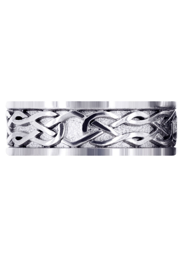 Celtic Mens Wedding Band | High Polish Finish (Jase)