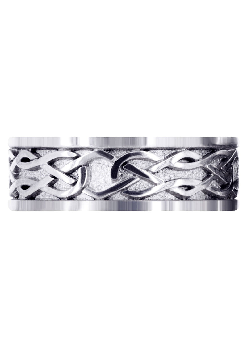 Celtic Mens Wedding Band | High Polish Finish (Jase)