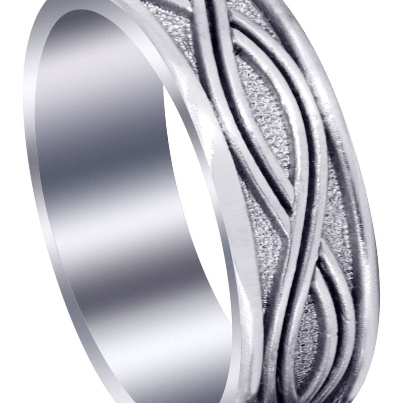 Celtic Mens Wedding Band | High Polish Finish (Kyle)
