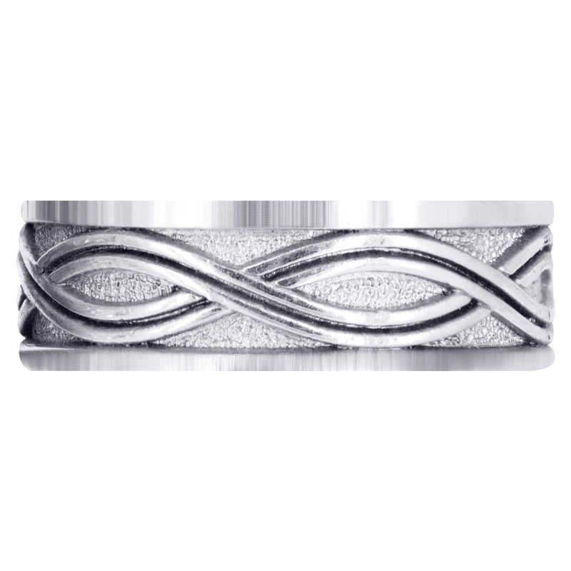 Celtic Mens Wedding Band | High Polish Finish (Kyle)