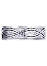 Celtic Mens Wedding Band | High Polish Finish (Kyle)