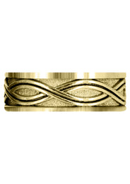 Yellow Gold Celtic Mens Wedding Band | High Polish Finish (Kyle)