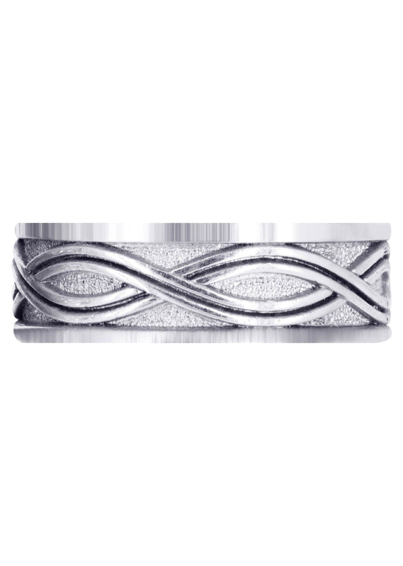 Celtic Mens Wedding Band | High Polish Finish (Kyle)