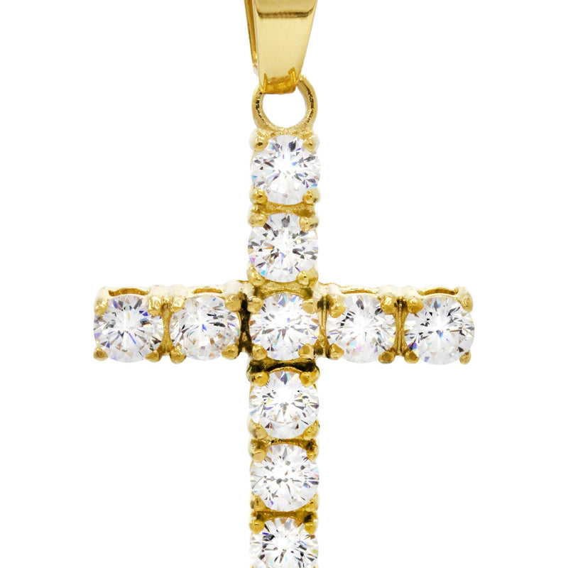 Mens Gold Plated Cross Pendant | 4.4 Grams
