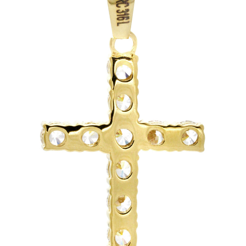 Mens Gold Plated Cross Pendant | 4.4 Grams