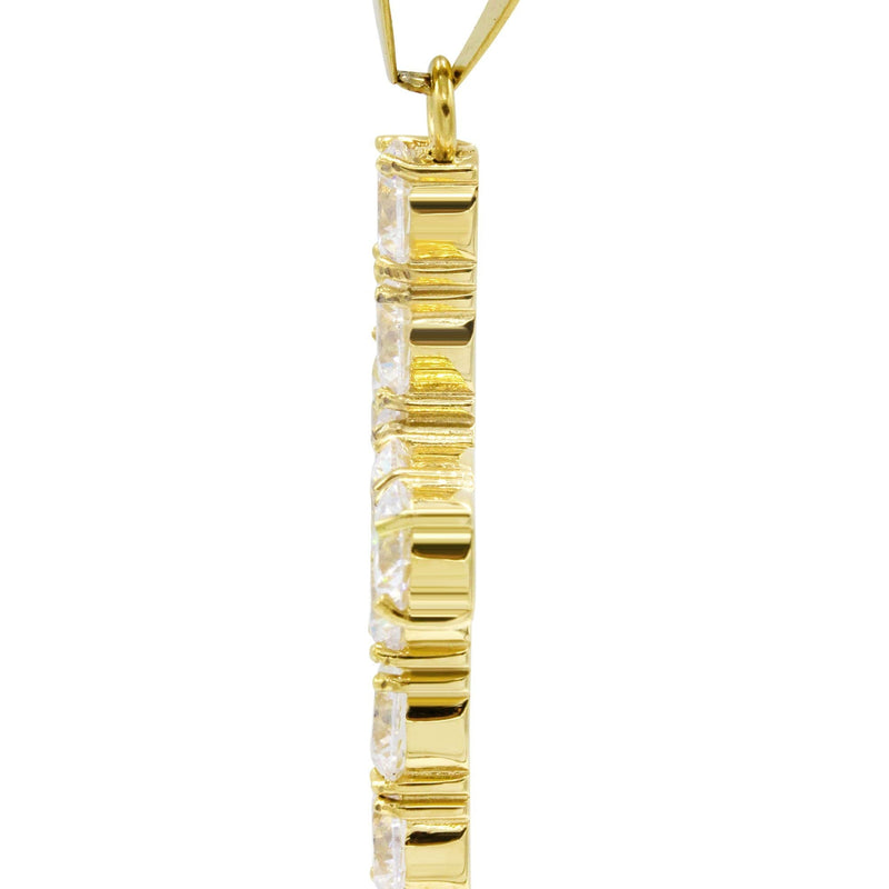 Mens Gold Plated Cross Pendant | 8 Grams