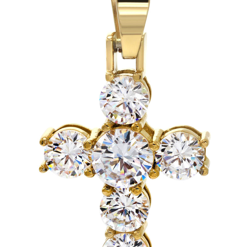 Mens Gold Plated Cross Pendant | 11.5 Grams