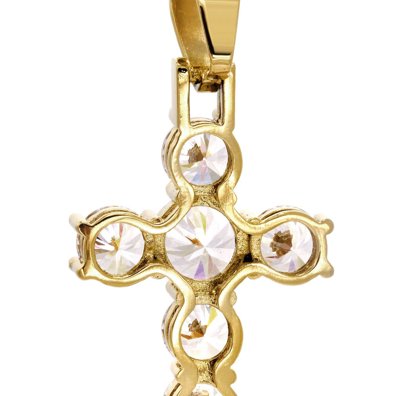 Mens Gold Plated Cross Pendant | 11.5 Grams