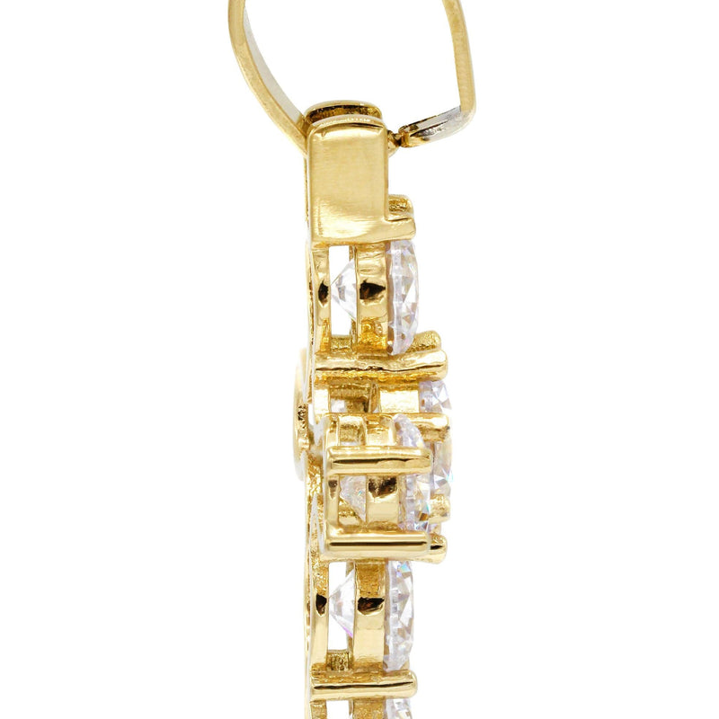 Mens Gold Plated Cross Pendant | 11.5 Grams