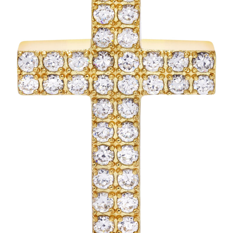 Mens Gold Plated Cross Pendant | 12 Grams