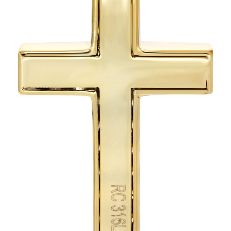 Mens Gold Plated Cross Pendant | 12 Grams