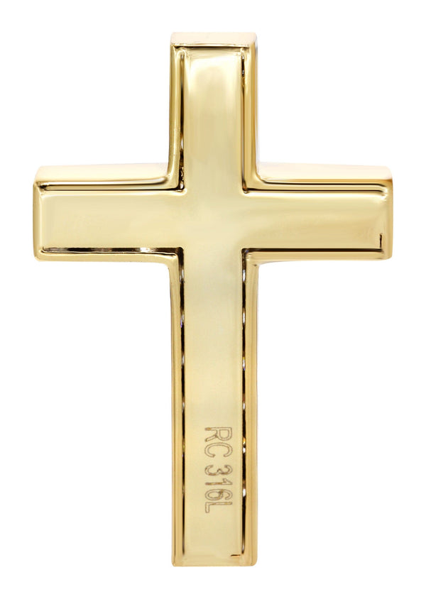 Mens Gold Plated Cross Pendant | 12 Grams