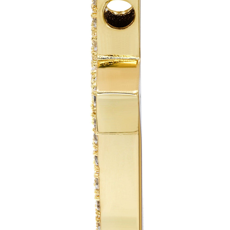 Mens Gold Plated Cross Pendant | 12 Grams