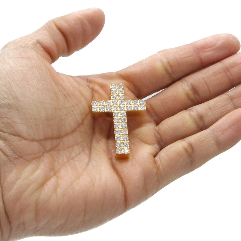 Mens Gold Plated Cross Pendant | 12 Grams