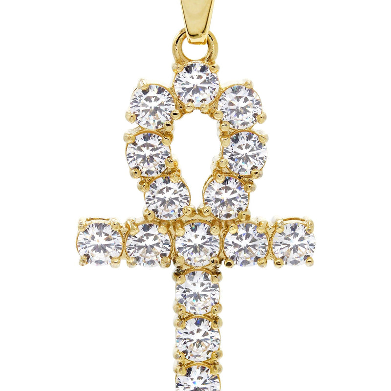 Mens Gold Plated Ankh Pendant | 6.2 Grams