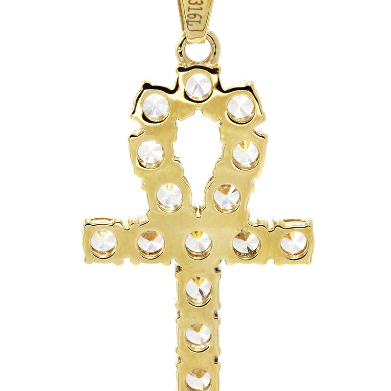 Mens Gold Plated Ankh Pendant | 6.2 Grams