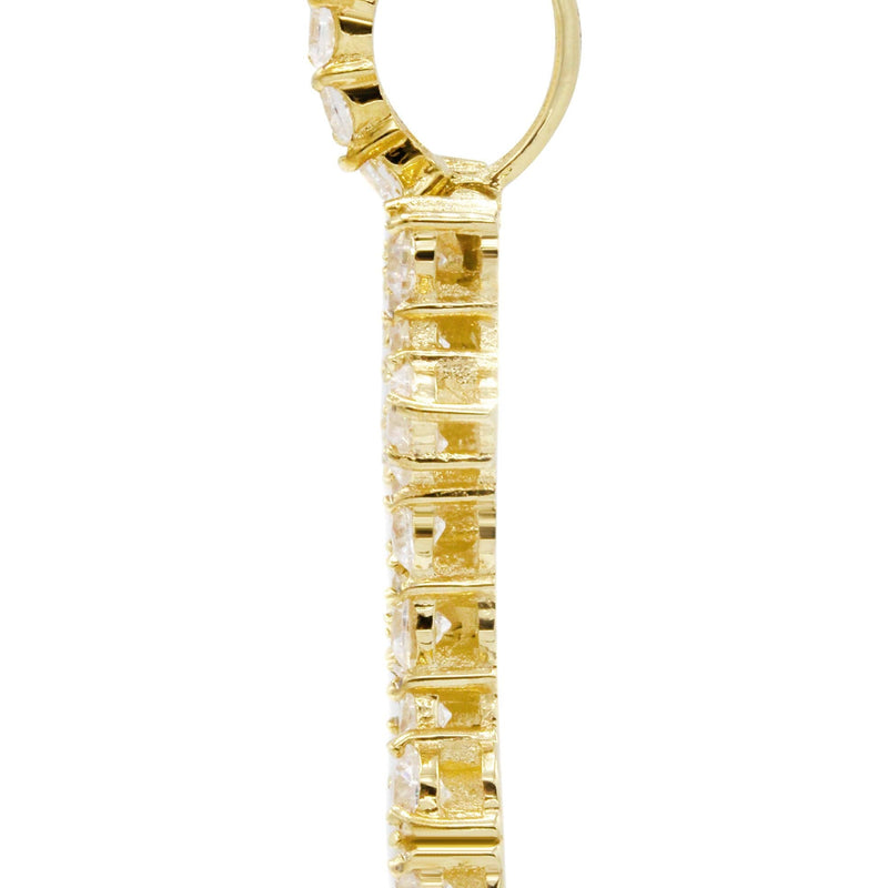 Mens Gold Plated Money Sign Pendant | 6.3 Grams