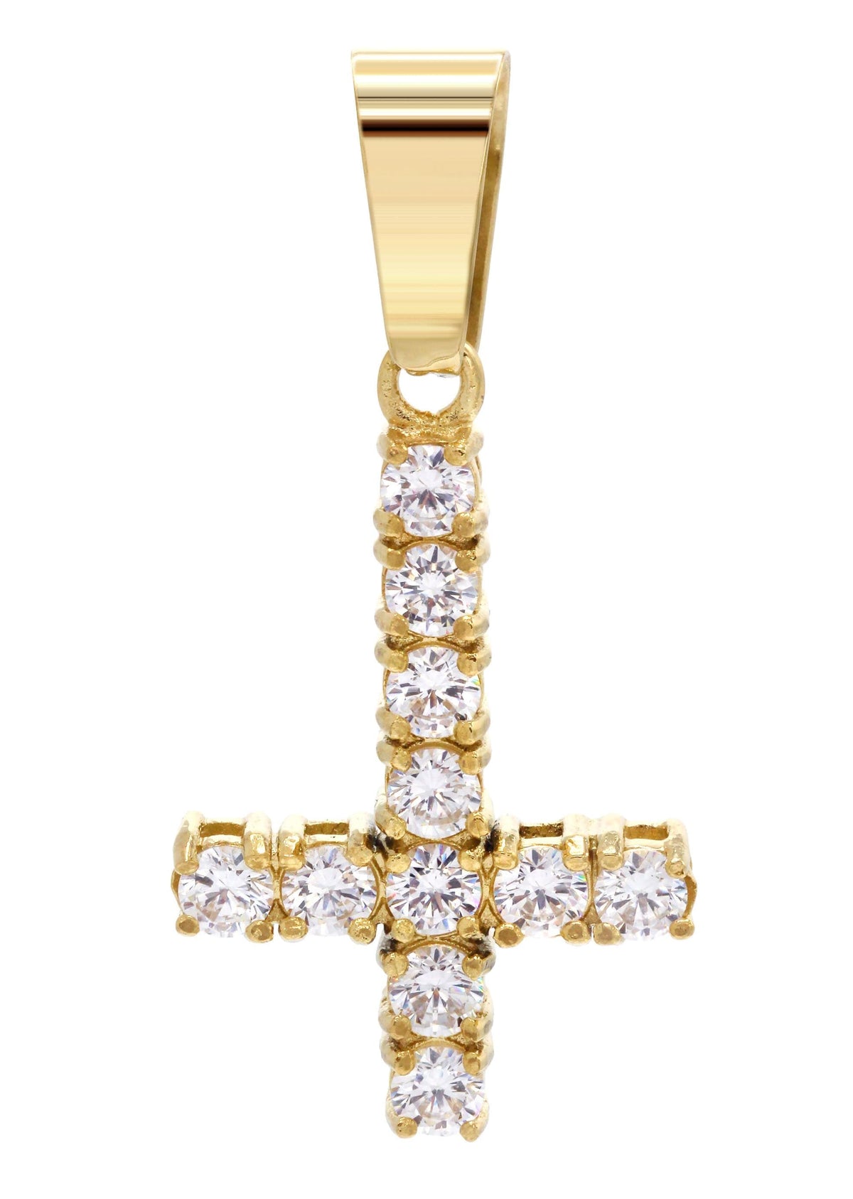 Mens Gold Plated Cross Pendant | 2.7 Grams