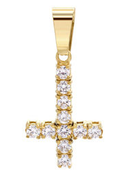 Mens Gold Plated Cross Pendant | 2.7 Grams