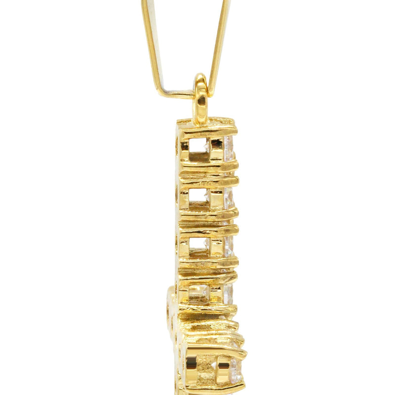 Mens Gold Plated Cross Pendant | 2.7 Grams
