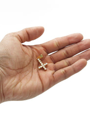 Mens Gold Plated Cross Pendant | 2.7 Grams